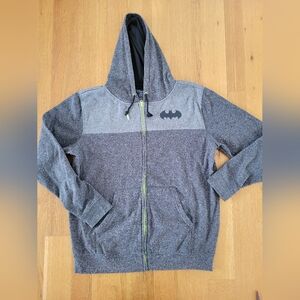 Mens size large batman hooded zip up